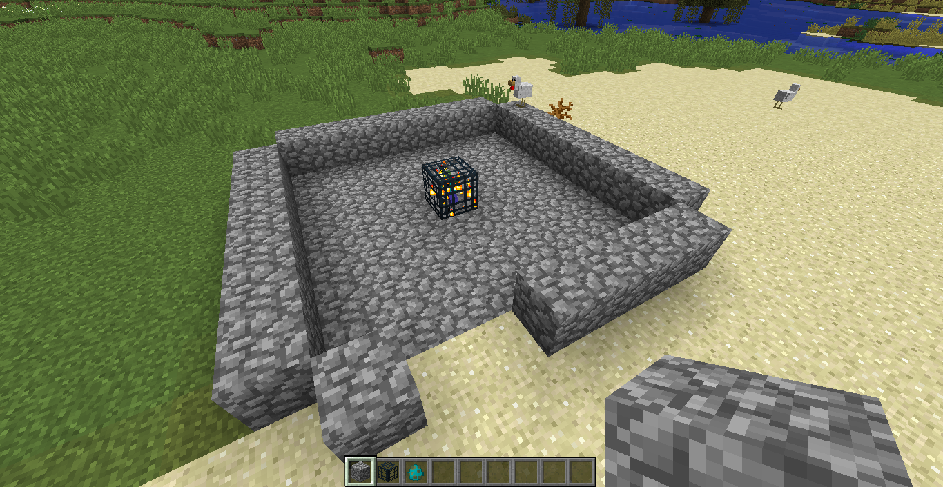 lego minecraft mob spawner